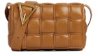 Bottega Veneta Padded Cassette Small Intreccio Camel