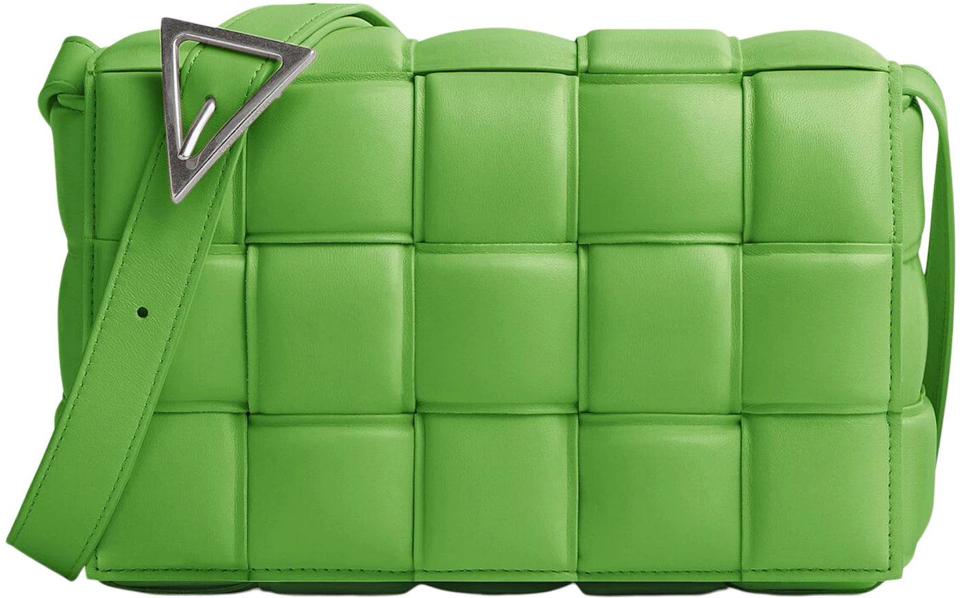 Bottega Veneta Green Padded Cassette Nylon Crossbody Bag Cloth ref