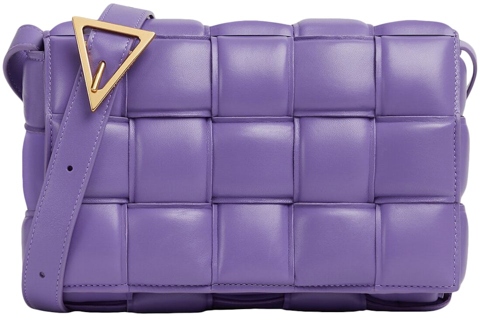 Bottega Veneta Padded Intreccio Cassette Crossbody Bag Purple