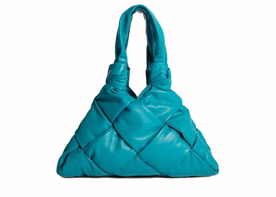 Pre-owned Bottega Veneta Padded Shoulder Bag Blue