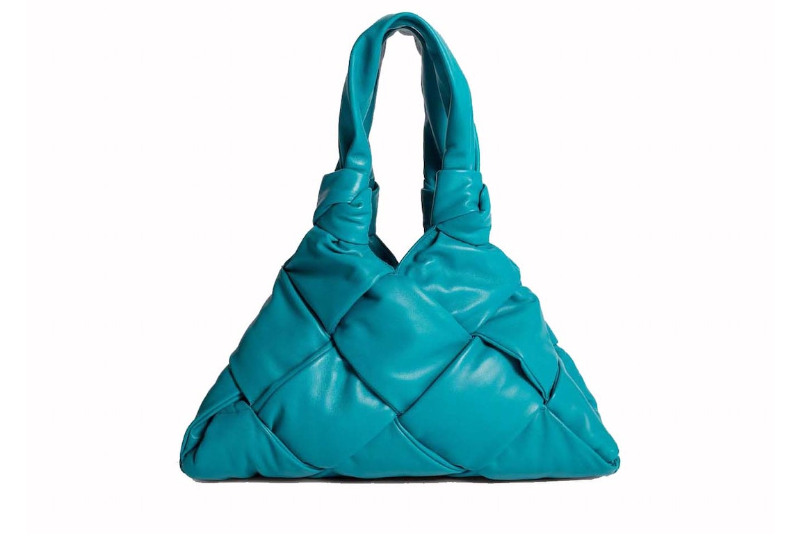 Pre-owned Bottega Veneta Padded Shoulder Bag Blue