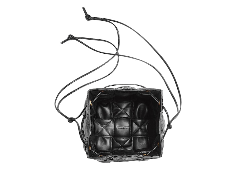 Bottega Plisse Intreccio Cassette Bucket Crossbody Bag Small
