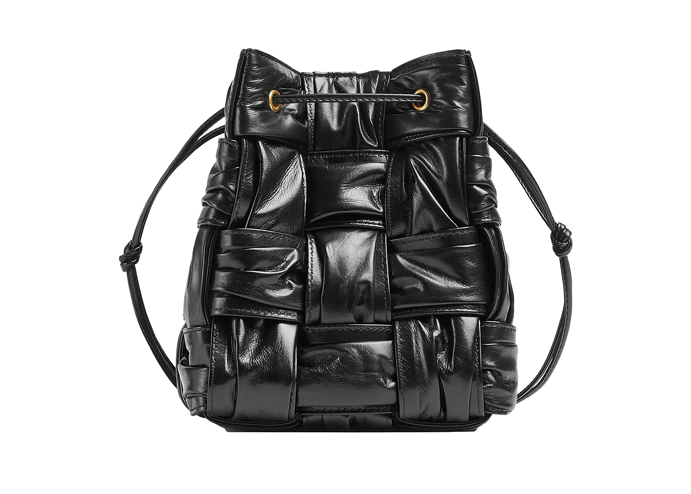 Mini Intreccio Leather Bucket Bag