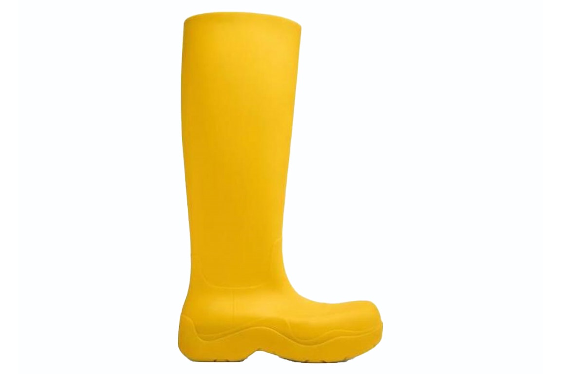 Pre-owned Bottega Veneta Puddle Long Boot Yellow (women's)