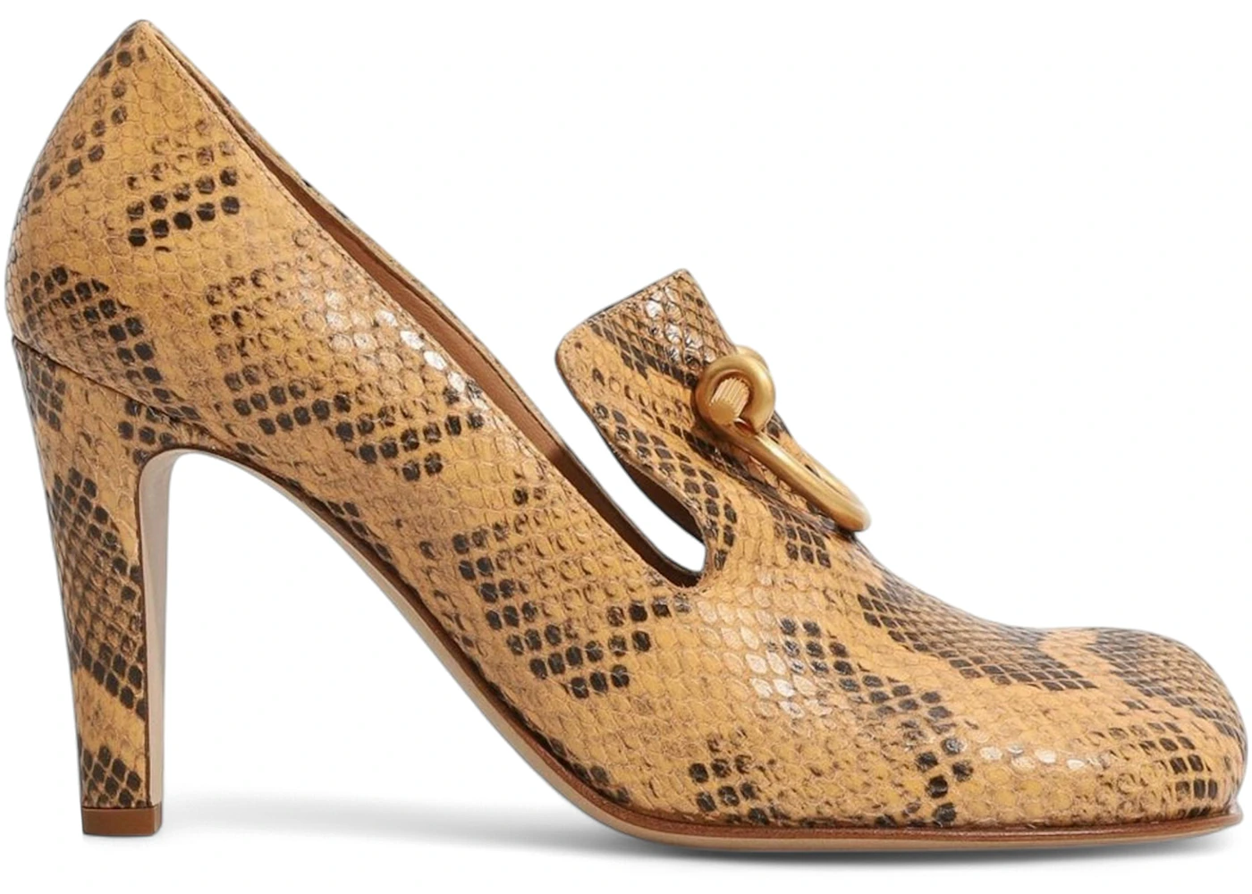 Bottega Veneta Python Leather Pattern Pumps Brown (Women's) - 608877 ...