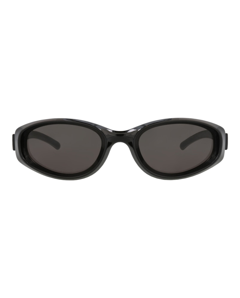 Pre-owned Bottega Veneta Roundframe Injection Sunglasses In Black Black Grey (bv1210s/30014365/003)