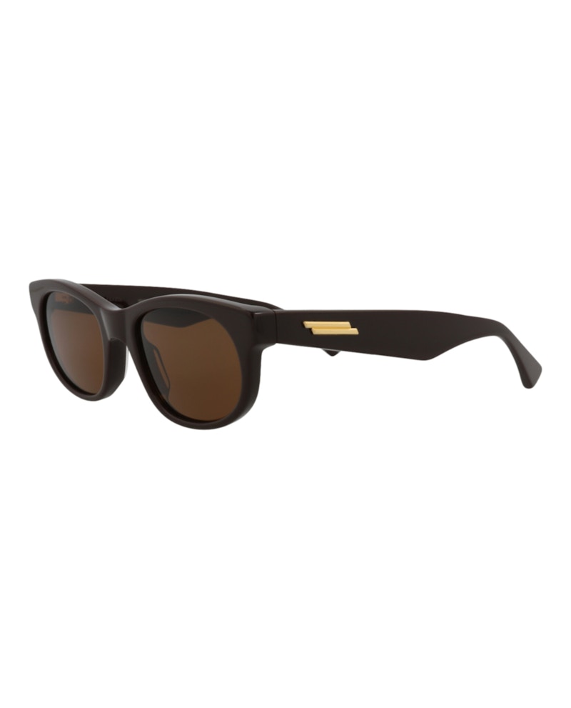 Pre-owned Bottega Veneta Round Oval Sunglasses/ (bv1145s30013141003) (bv1145s In Brown/brown (bv1145s