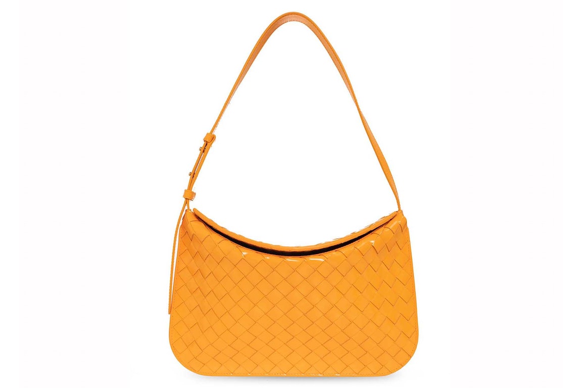Pre-owned Bottega Veneta Small Flap Shoulder Bag Orange