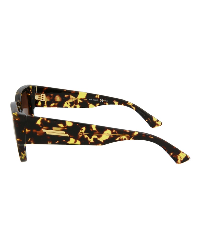 Bottega Veneta Square-Frame Acetate Sunglasses Black/Black/Grey (Bv1026s-30008355-002)