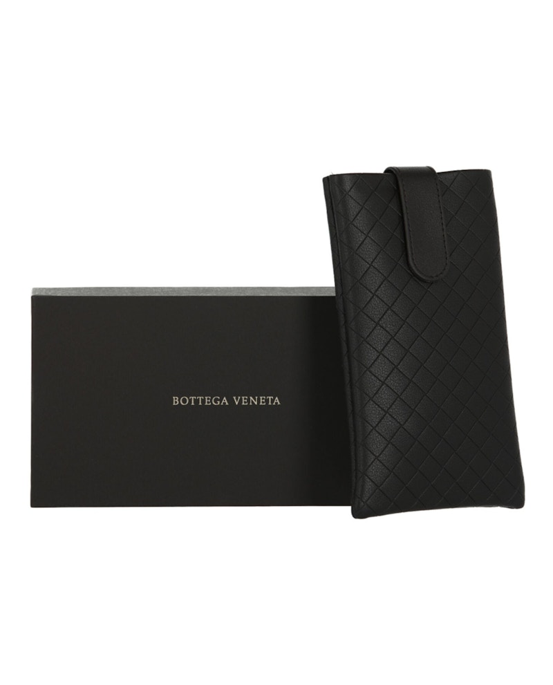 Bottega Veneta Square-Frame Acetate Sunglasses Black/Black/Grey (Bv1026s-30008355-002)