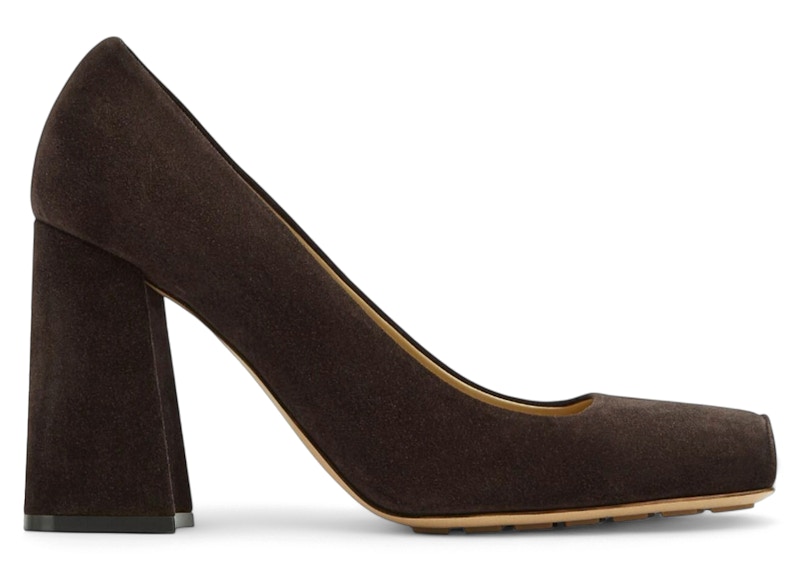 Pre-owned Bottega Veneta Suede Tower Pumps (women's) Sneakers In Brown