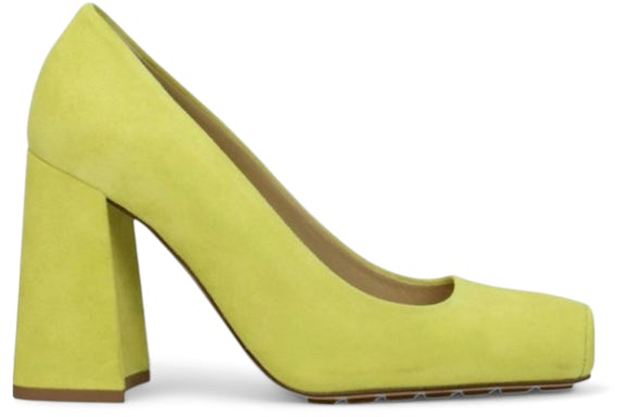 Bottega Veneta Suede Tower Pumps Green (Women's)