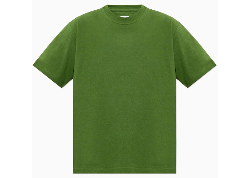 【BOTTEGA VENETA】Light Cotton Short Sleeve T-Shirt Green Bottega Veneta Sunrise T-Shirt Green Men's - US