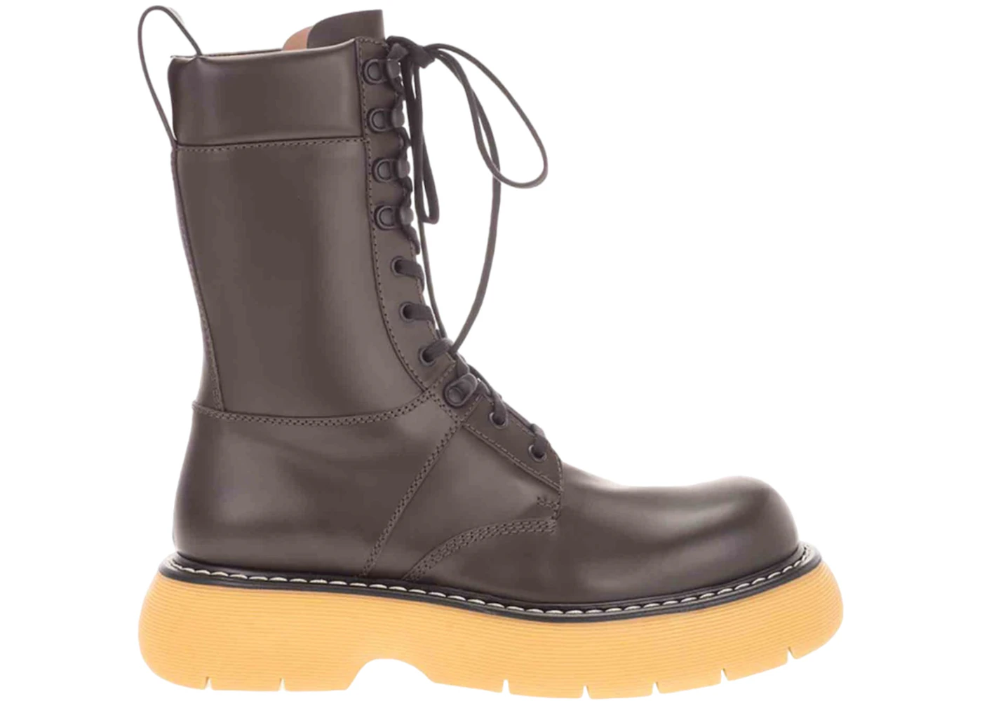 Bottega Veneta The Bounce Leather Boots Brown Men's