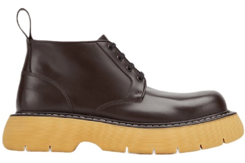 Bottega Veneta The Bounce Swell Ankle Boot Brown Men's