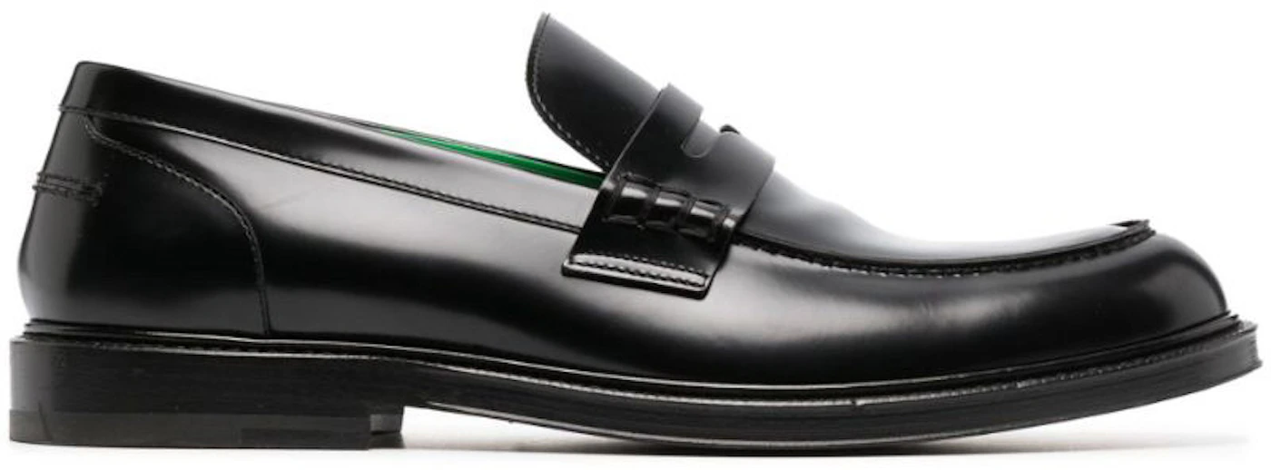 Bottega Veneta Tie Brushed Leather Loafer Black Homme - 716219V2CM01000 ...