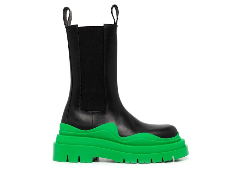 Bottega Veneta Tire Boots Black Green