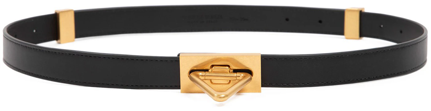 Bottega Veneta Triangle Buckle Leather Belt in Avocado-Gold at Nordstrom,  Size 85 - Yahoo Shopping