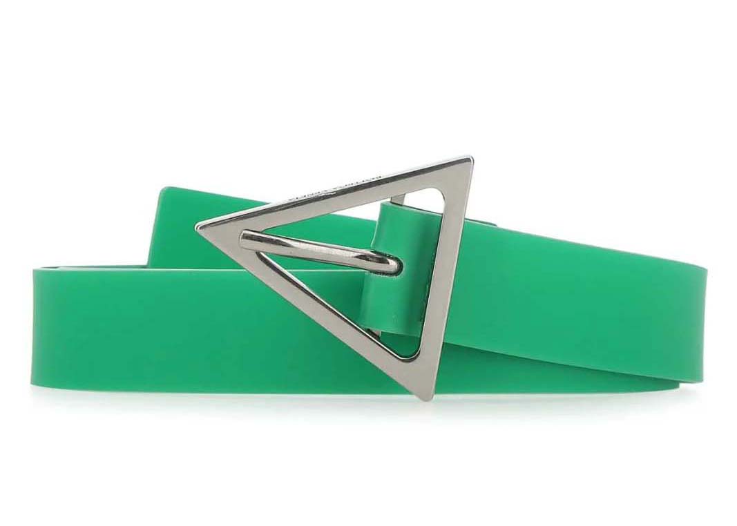 Bottega Veneta Green Triangle Belt