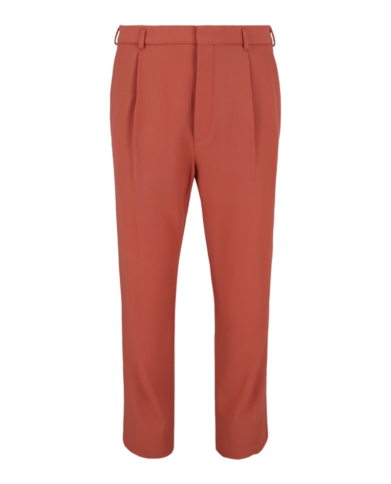 Pre-owned Bottega Veneta Men's Trouser Pants In Pink Hibiscus