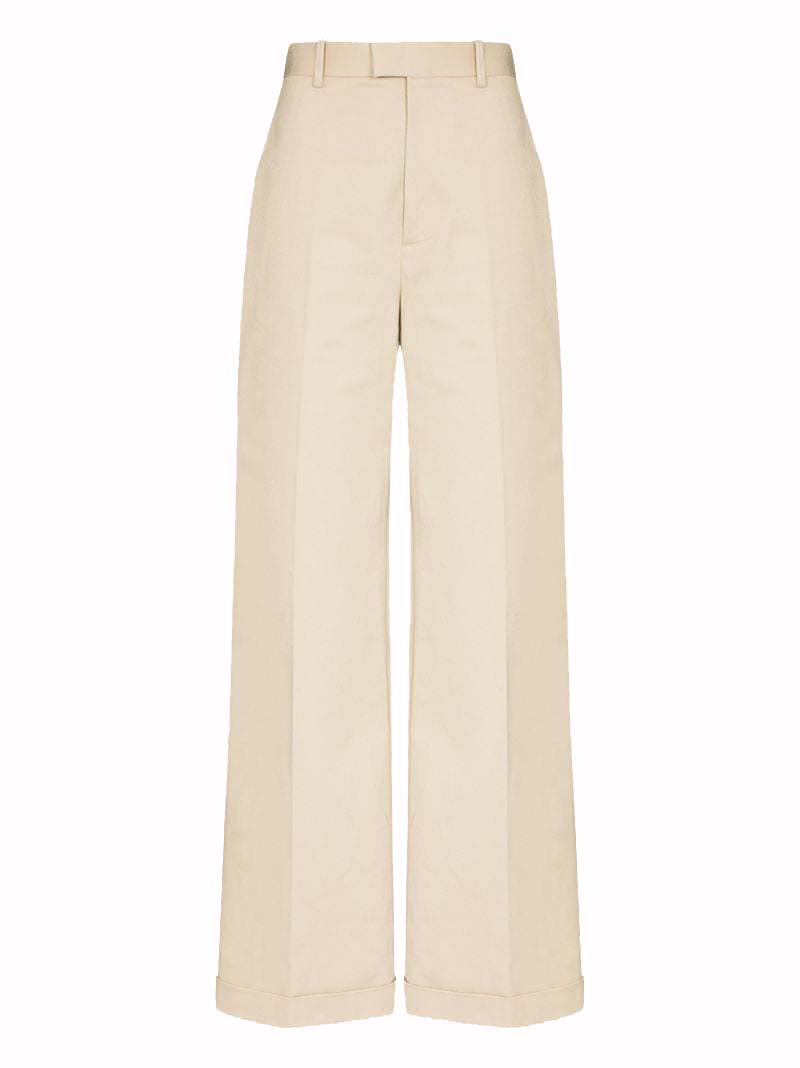 Cream Satin Tailored Wide Leg Trousers | New Look