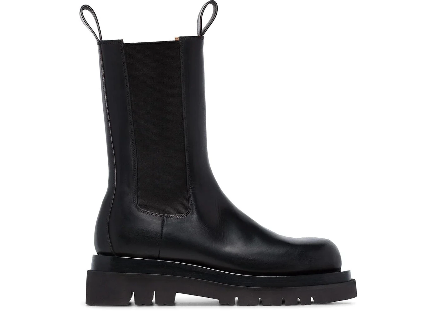 Bottega Venetta Lug Boots Black Leather - 592045 VIFH0 1000 - US