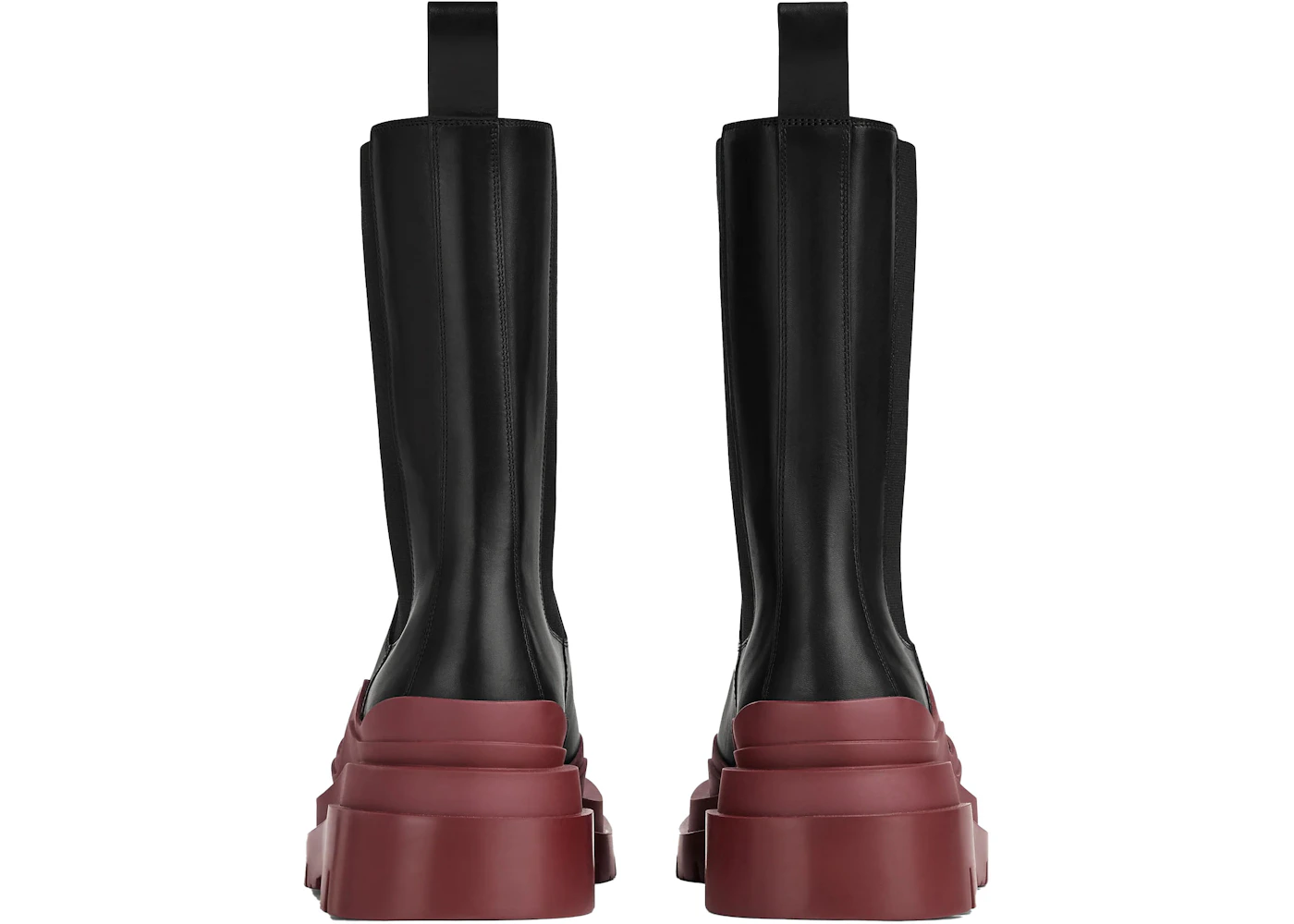 Bottega Venetta Tire Boot Black Maroon - 630297 VBS50 1507 - US