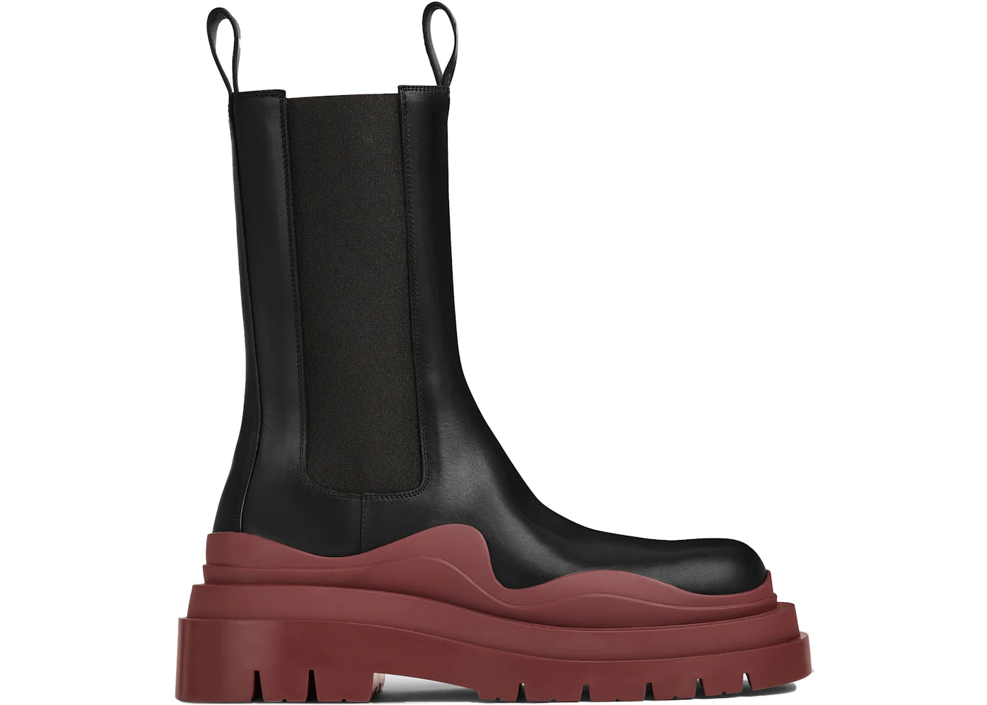 Bottega Venetta Tire Boot Black Maroon - 630297 VBS50 1507 - US