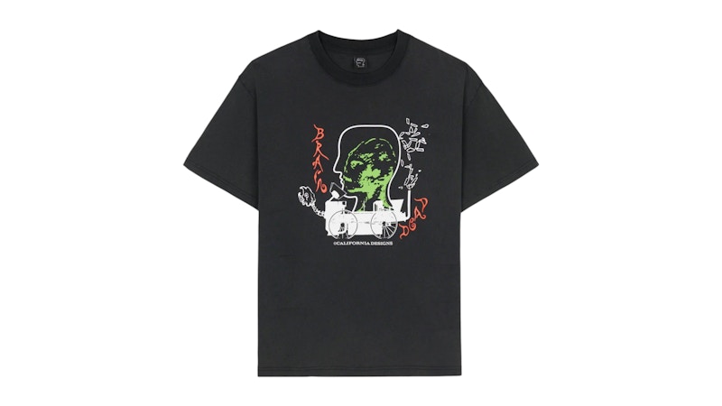 Tシャツ Brain Dead Alien Tractor T-shirt Washed Black Men's - SS25 - US