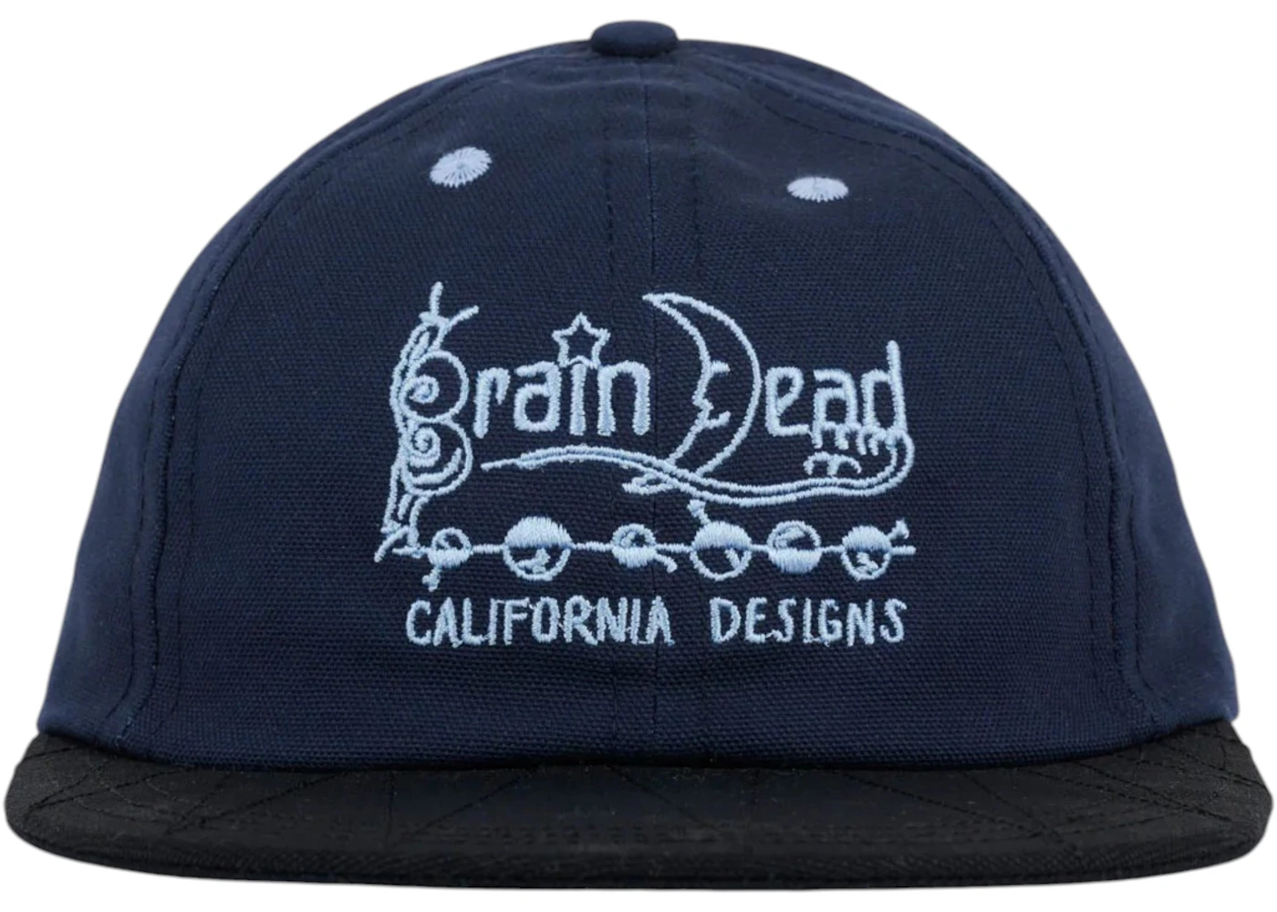 Brain Dead California Designs Long Brim Hat Navy Men's - SS25 - US