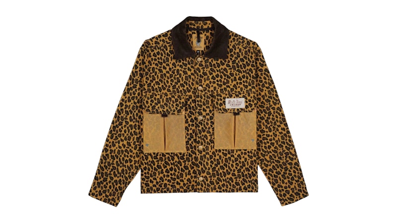 未使用・タグ付　braindead　Cropped Chore　チョアジャケット Brain Dead Cropped Chore Jacket Leopard Men's - SS25 - US