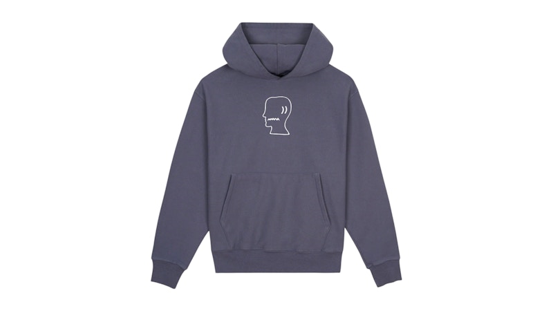 Brain Dead Logohead Hoodie Slate