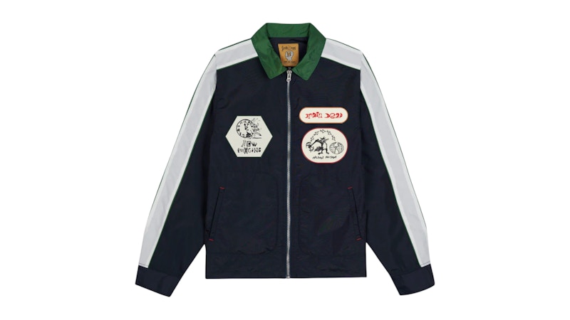 Brain Dead Meltdown Racing Jacket Navy