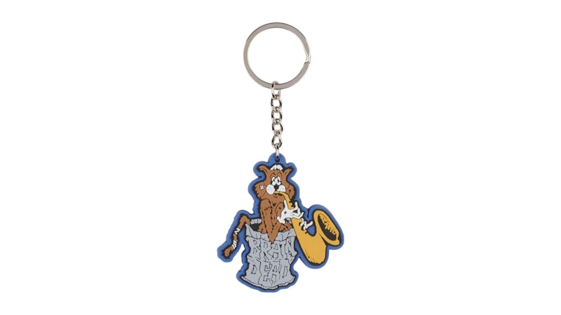 Brain Dead Trash Cat Keychain Multi