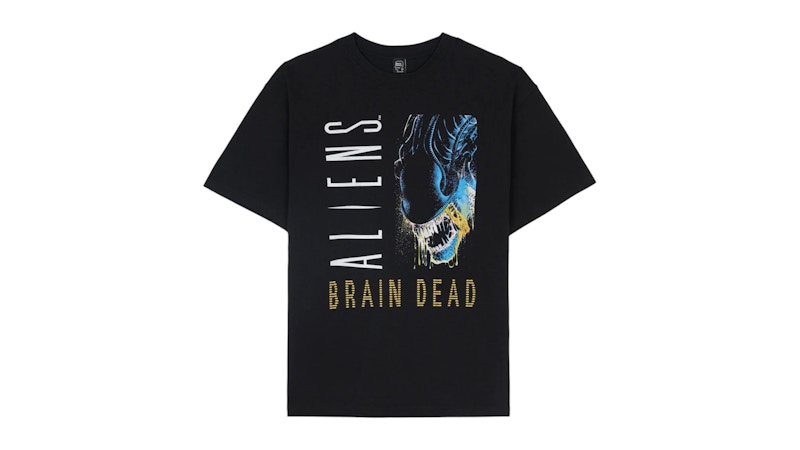 トップス BRAIN DEAD ALIEN TRACTOR T-SHIRT S Alien Tractor T-shirt - Washed Black – Brain Dead