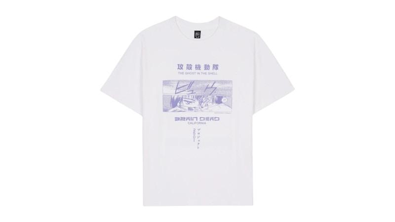Pre-owned Brain Dead Men's  X Ghost In The Shell T-shirt In White