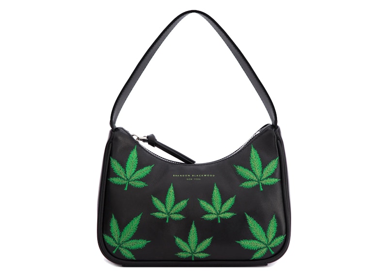 Brandon Blackwood 420 Syl Bag Black/Green in Cowhide Leather