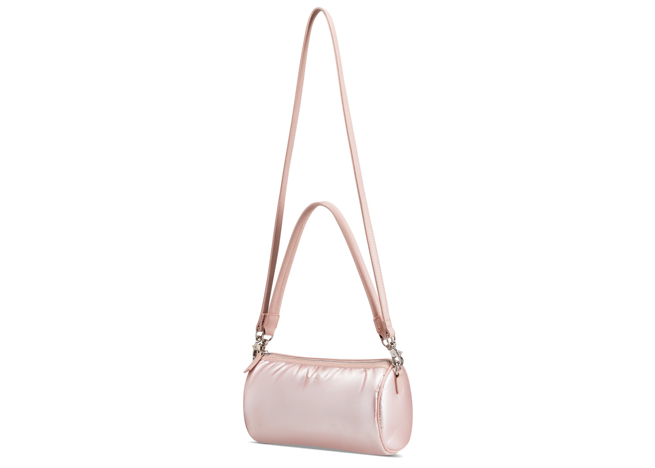 Brandon Blackwood Bianca Puffer Tote Pink in Nylon with Silver 