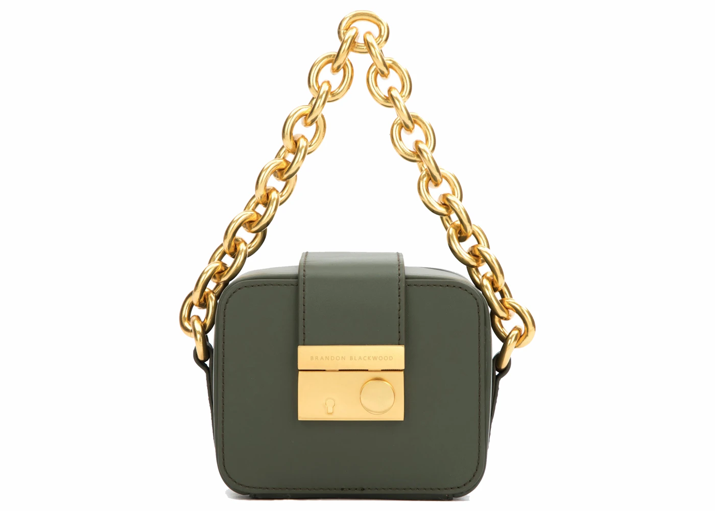 Brandon Blackwood Caro Buckle Bag Moss Green in Cowhide Leather with  Gold-tone - US