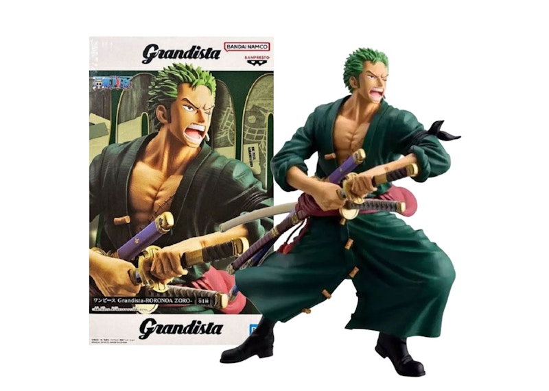 Branpresto One Piece Grandista Roronoa Zoro Figure
