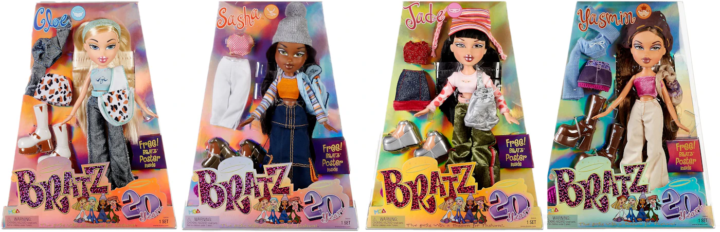 Y2K LOT of 25 Bratz MGA Fashion Dolls Jade Chloe Yasmin Sasha Collectible  Toys - Warehouse Toys