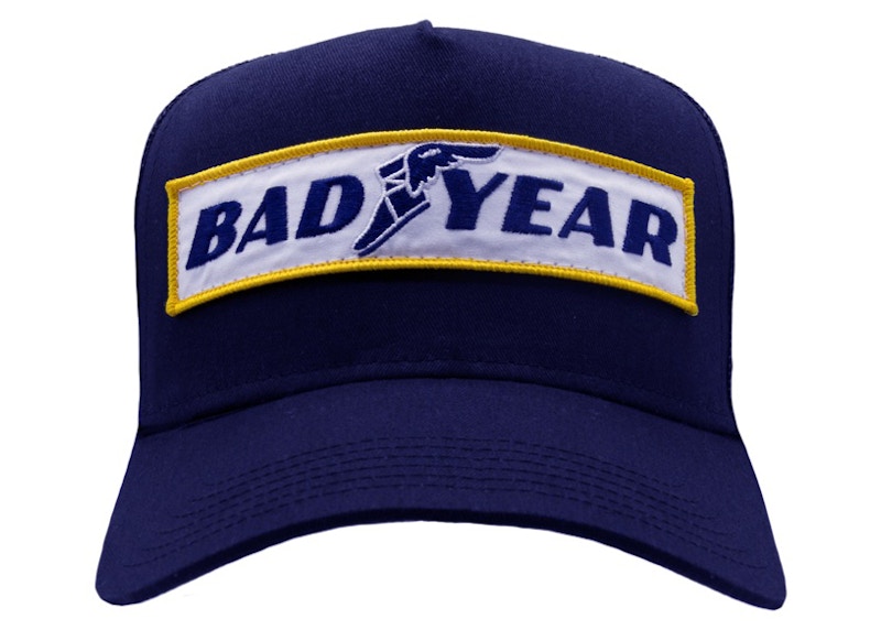 Bravest Studios Bad Year Trucker Hat Navy Men's - FW21 - US