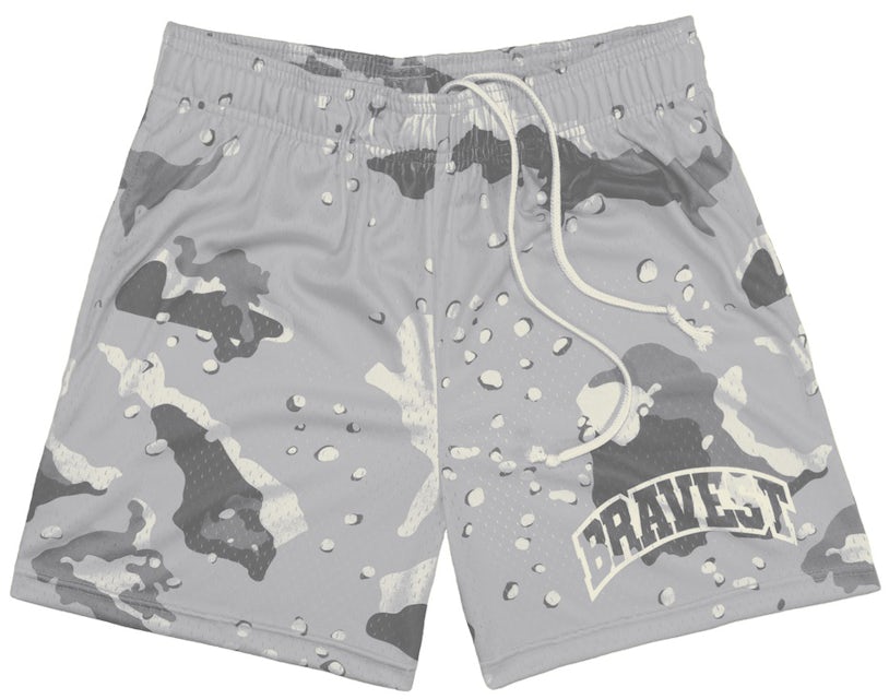 Bravest Studios Camo Shorts - SIZE SMALL - DS BRAND NEW - LIMITED EDT White  Grey