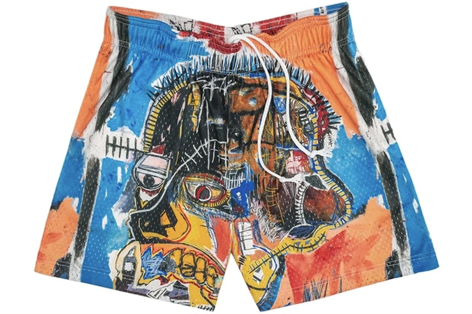Bravest Studios Jean Michel Basquiat Shorts Orange