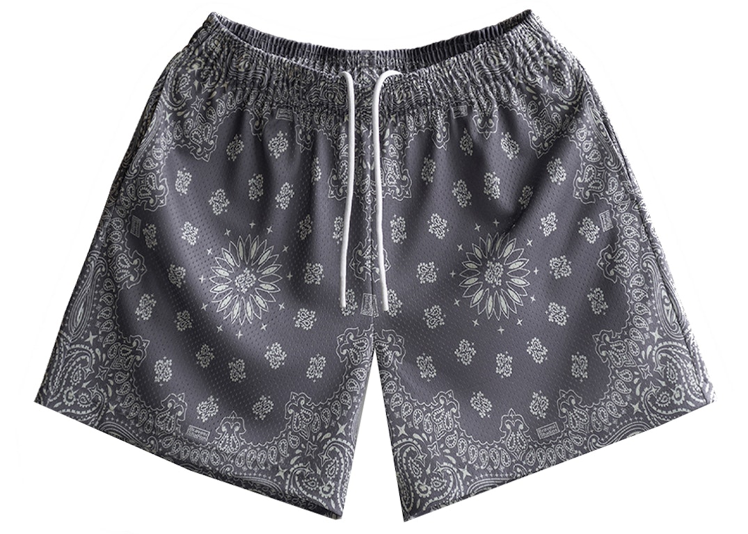 Pre-owned Bravest Studios Paisley Shorts Grey