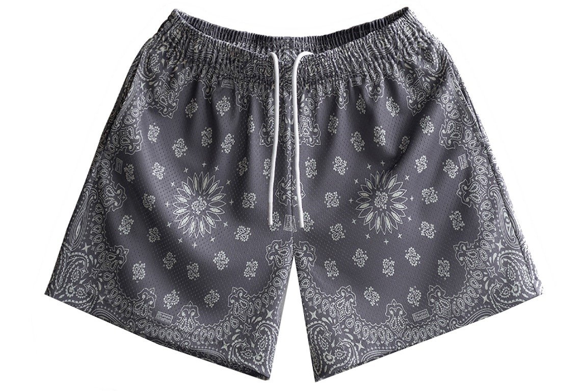 Pre-owned Bravest Studios Paisley Shorts Grey