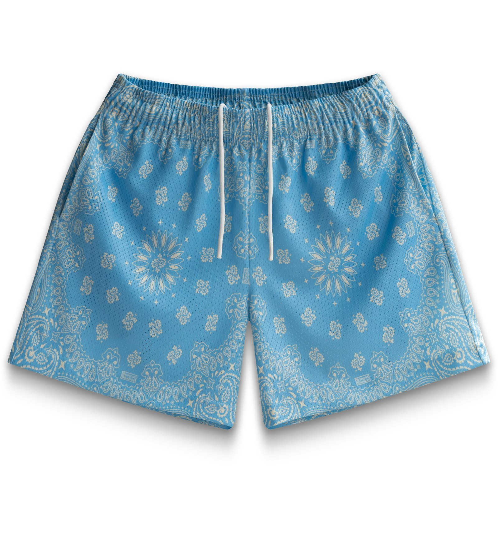 Bravest Studios Paisley Shorts Light Blue