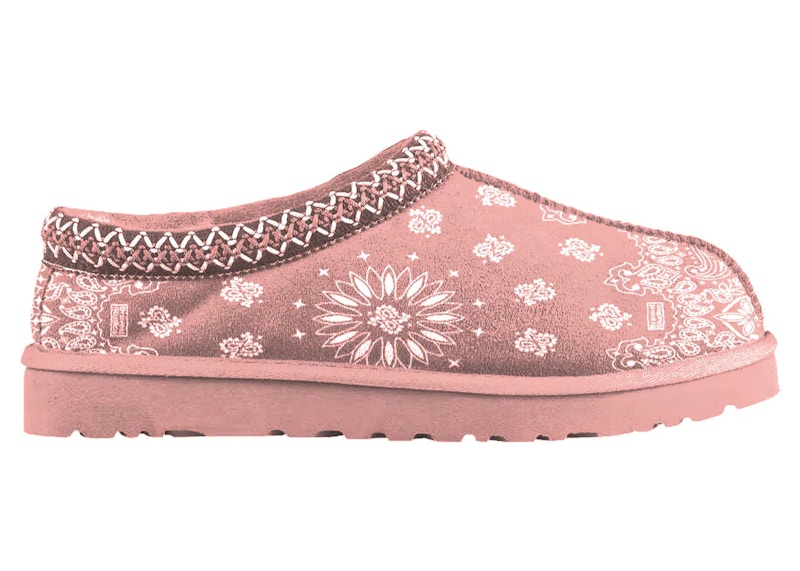 Pre-owned Bravest Studios Men's  Paisley Slippers Sneakers In Pink