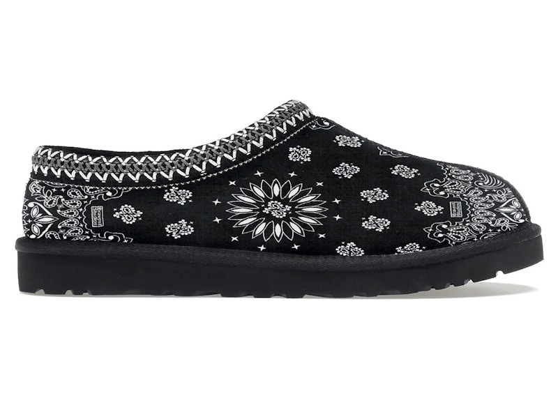 靴 Braveststudios suede paisley mules Black Bravest Studios Suede Paisley Clogs Black Men's - Sneakers - US