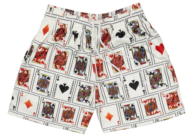 Bravest Studios Poker Shorts White Men's - SS21 - US